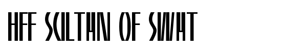 HFF Sultan of Swat font preview